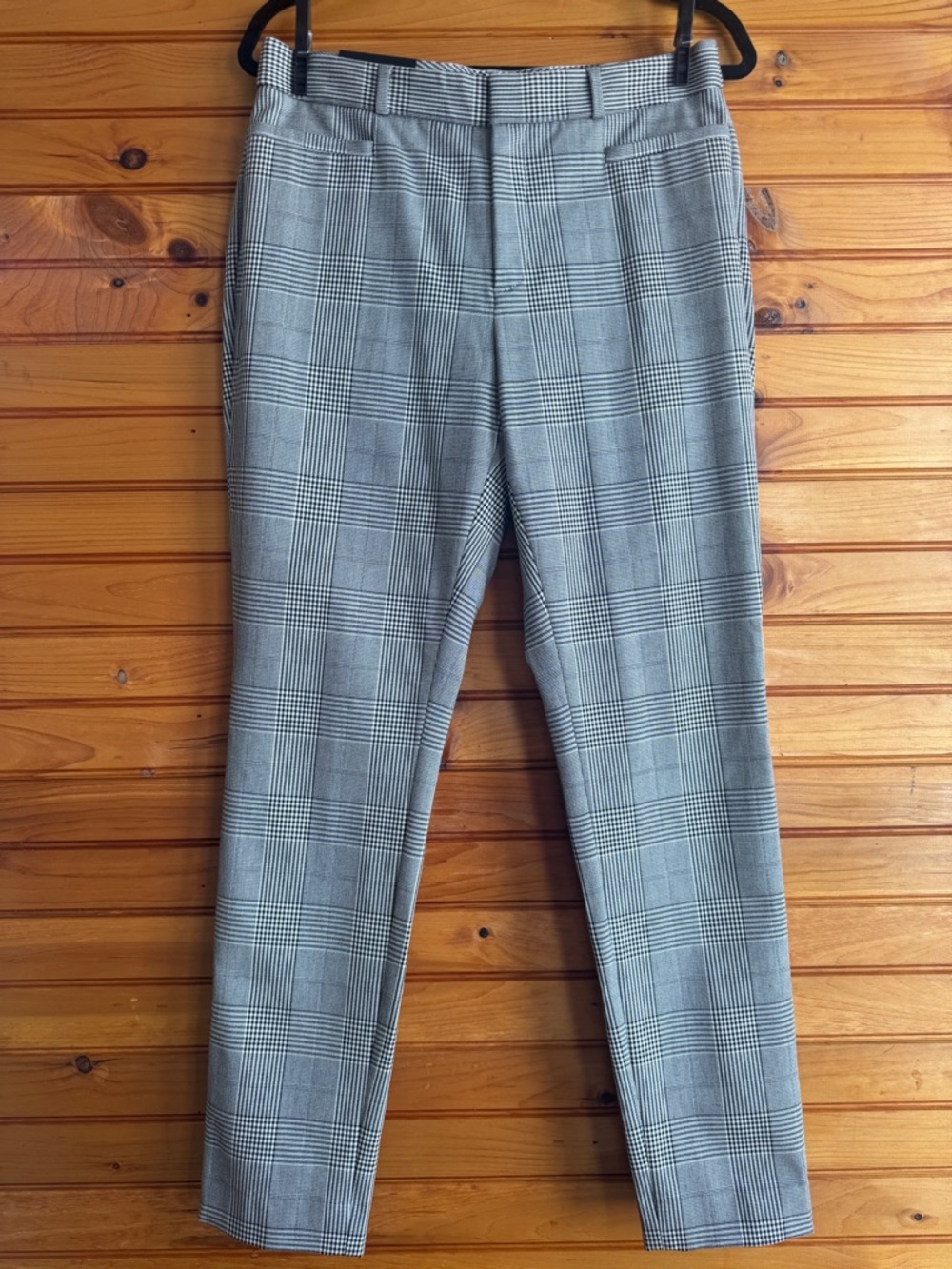 NWT Banana Republic Sloan Curvy Ankle Pants Plaid 8 Tall Career Office - Picture 2 of 15